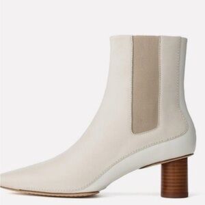 Rag & Bone Cream and Tan Ellis Leather Ankle Boots